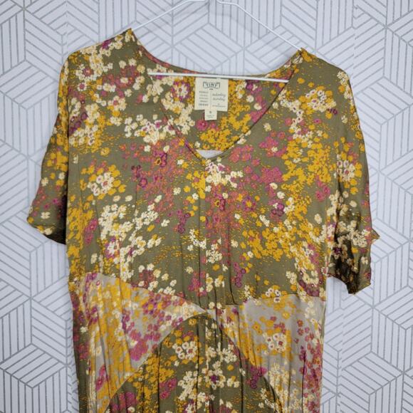 Anthropologie Tiny Shoreline Floral Midi Dress Sz Small - Picture 5 of 16